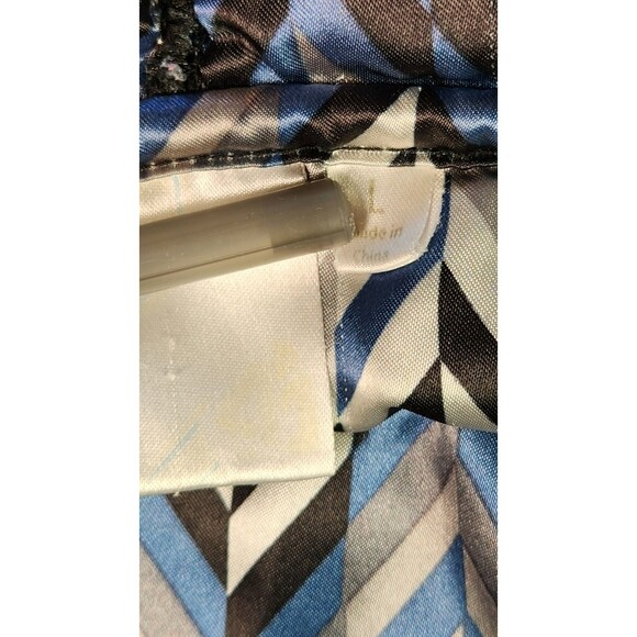 Matix Asher Mens sz L Black Quilted Fleece Hoodie Full Zip Jacket Vintage - Picture 9 of 11